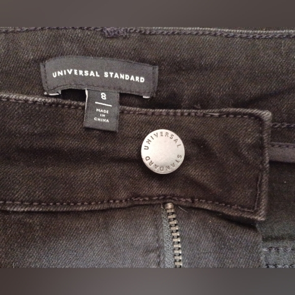 A Universal Standard High Rise Jet Black Jeans - Picture 7 of 9